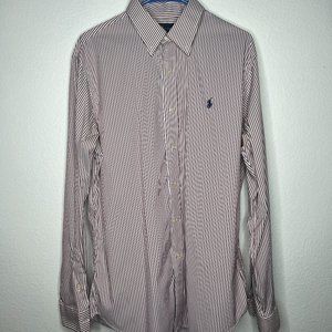 Ralph Lauren Slim Fit Performance Patterned Dress Button Up